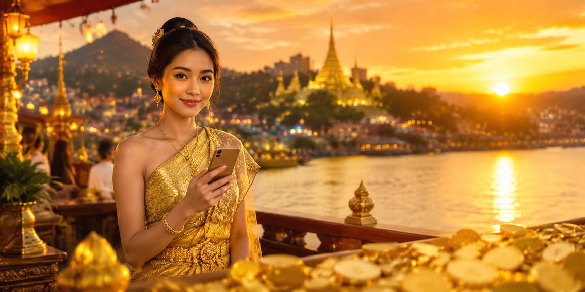 မန္တလေး တောင်ပေါ်တွင် ကာစီနိုအက်ပ် အသုံးပြုနေသော မြန်မာယောက်ျား